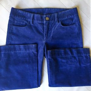 J.Crew Blue Corduroy Wide Leg Pants